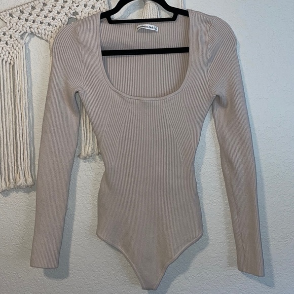 Abercrombie Squareneck Sweater Bodysuit - Picture 3 of 7